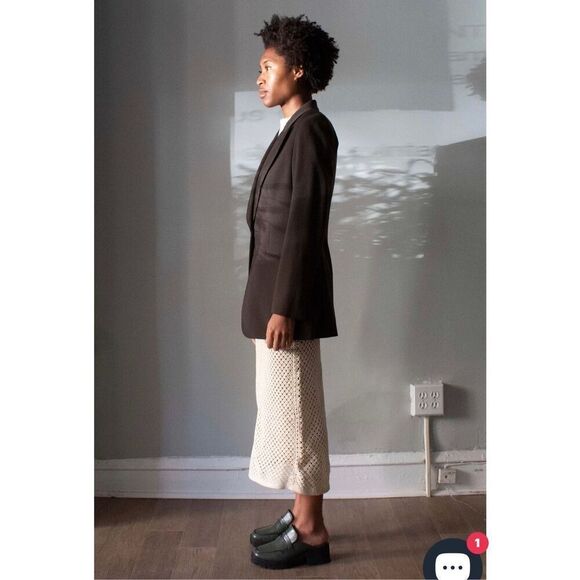 Gucci Dark Brown Womens One Button Uniform Blazer Jacket 40 - Picture 6 of 12